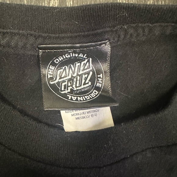 Santa Cruz Classic Dot Logo Black T-Shirt Small‎ (S) Purple Pink Skateboarding - Picture 4 of 9